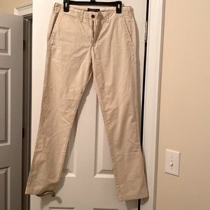 Men’s Abercrombie & Fitch Athletic Skinny 29x32 tan chino pants NWT